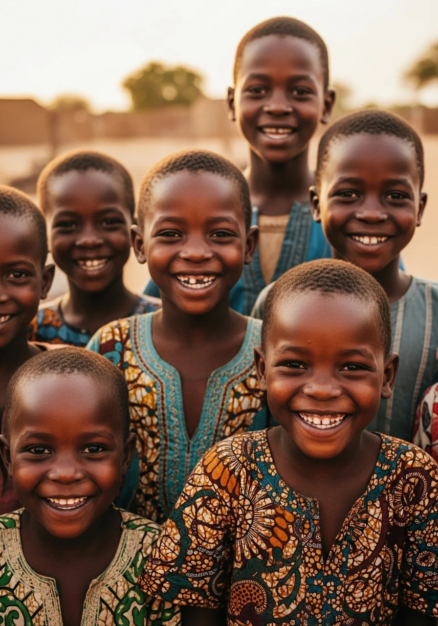 Happy children in Mali